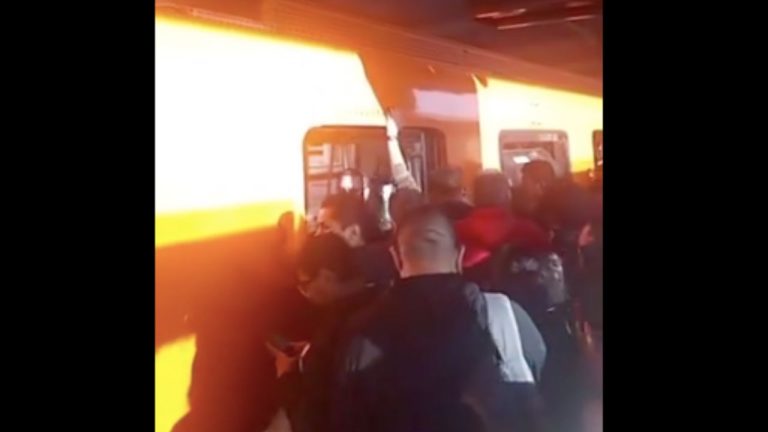 Caos en líneas 3 y 12 del Metro por fallas en trenes