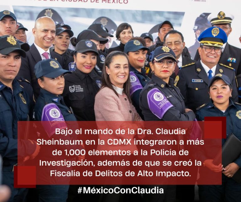 Claudia Sheinbaum Fortaleció la Seguridad Pública en la CDMX