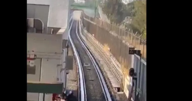 Desalojan tren de la línea B del Metro por humo