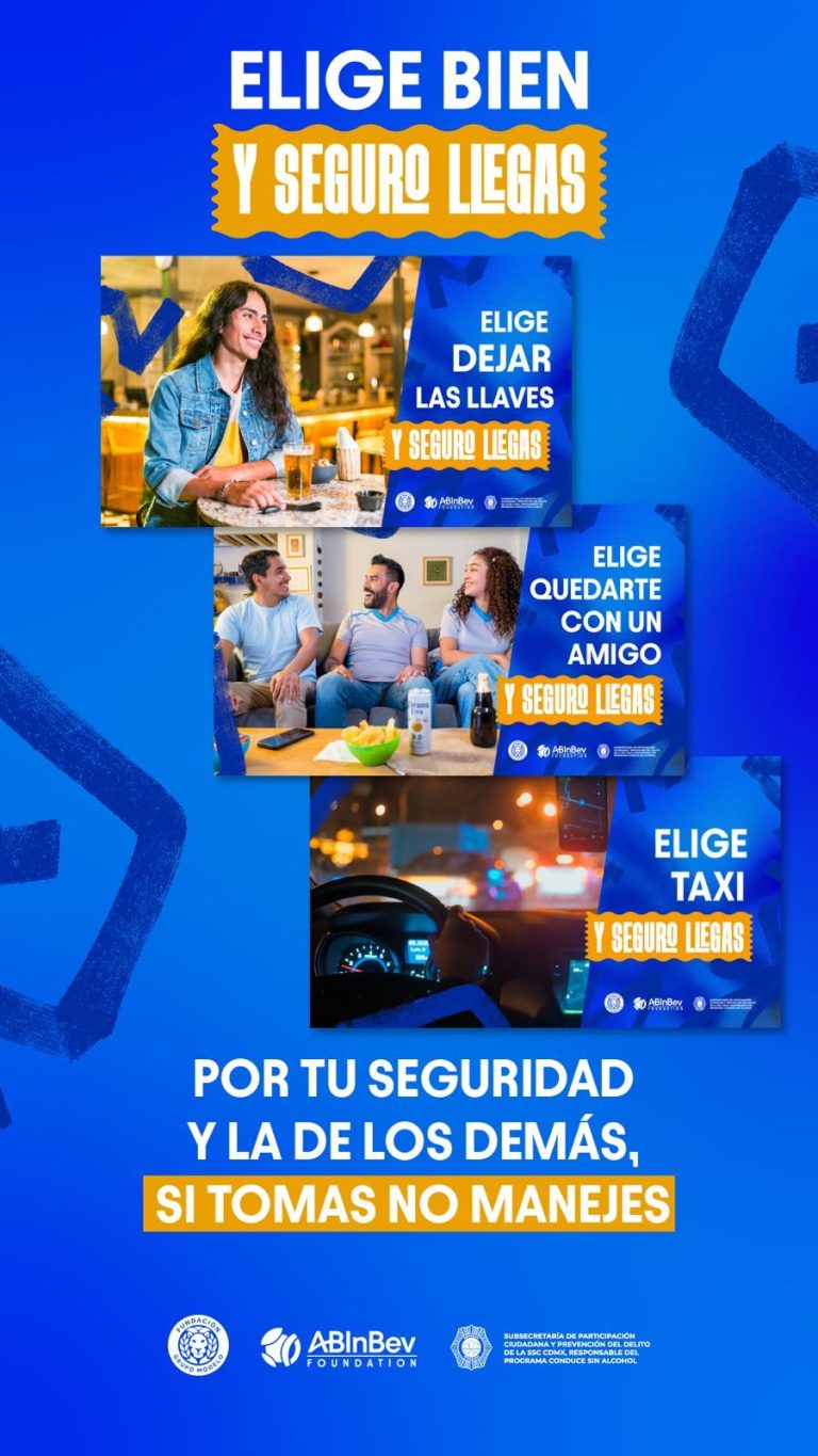 La SSC-CDMX y GRUPO MODELO priorizan la seguridad vial a través de la campaña «Elige bien y seguro llegas»